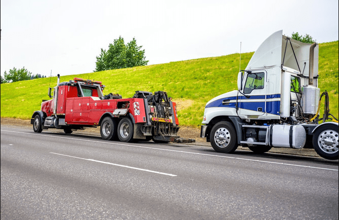 truck towing